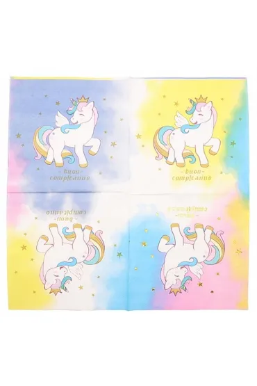 Serwetki papierowe Unicorn 10 szt PARTY GO