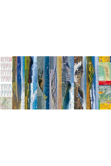Karkonosze mapa panoramiczna laminowana mapa turystyczna 1:33 000