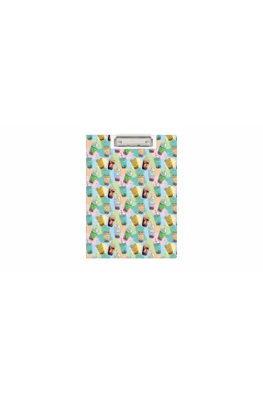 Clipboard A4 PVC zamykany Bubble Tea BIURFOL KHN-04-37