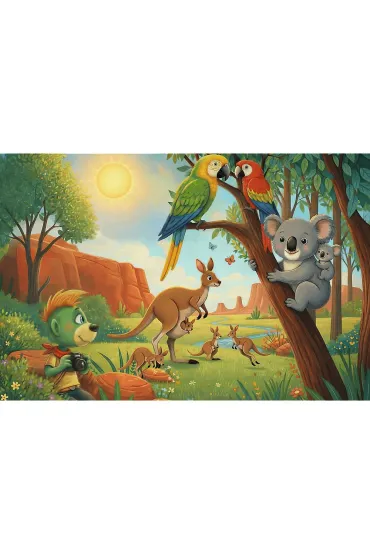 Puzzle 100 Koala i kangury TREFL