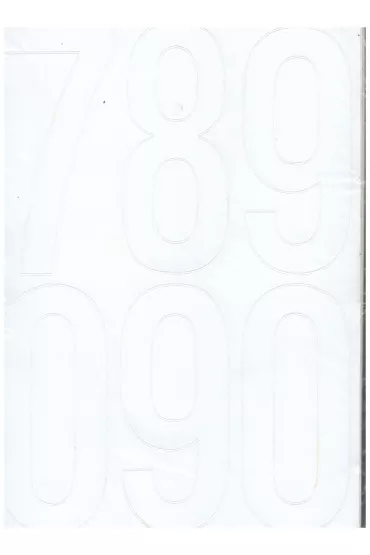 Artdruk Cyfry sp.120mm bia�e Helvetica Ardruk