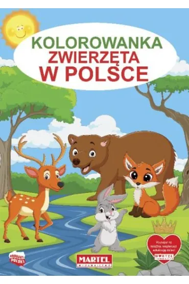 Kolorowanka z naklejkami. Zwierz�ta w Polsce - Pracav zbiorowa