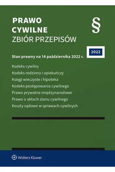 Prawo cywilne. Zbi�r przepis�w wyd. 2022