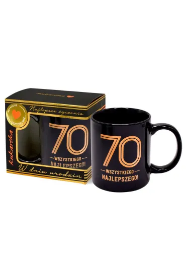 Kukartka Kubek Premium Urodziny 70