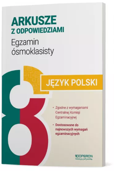 J�zyk polski. Arkusze z odpowiedziami. Egzamin �smoklasisty 2024 - Jolanta Eisner