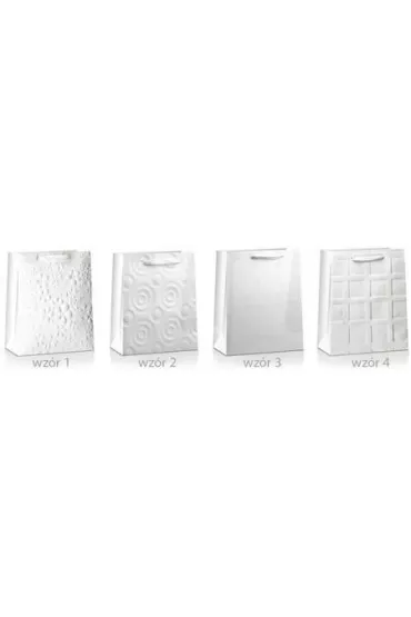 Pan Dragon Torba prezentowa Lux bia�a MIX 23x18x10cm