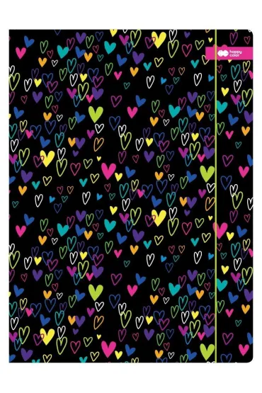 Happy Color, Teczka kartonowa z gumk� 24x31cm - My Love