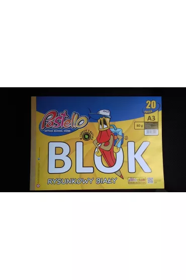Pastello Blok rysunkowy A3 20 kartek