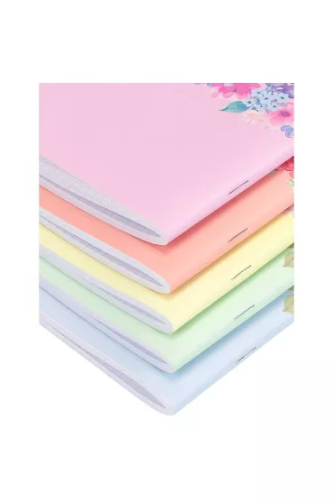 Zeszyt Oxford Flowers A4 mix kratka 60 kartek