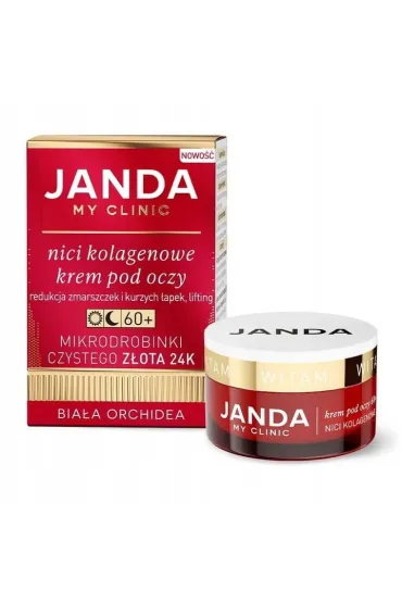 Janda Zestaw prezentowy Nici kolagenowe 60+: krem na dzie� dobry, krem na dobranoc, krem pod oczy 2 x 50 ml + 15 ml