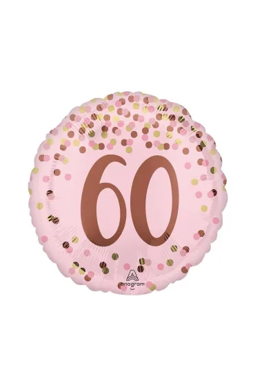 Anagram Balon foliowy Pretty pink 60th Birthday 46cm