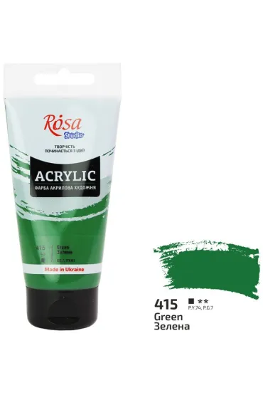 Rosa Farba akrylowa green 415 75ml 75 ml