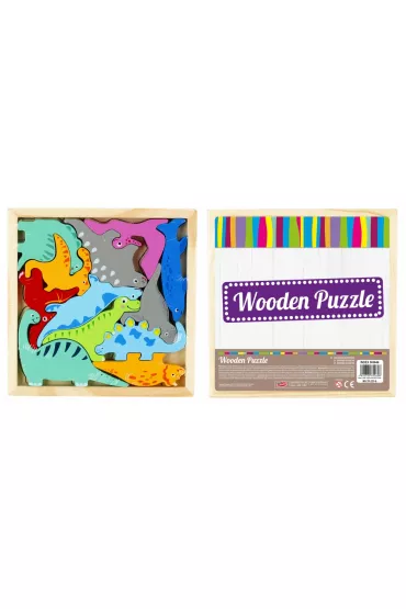 Puzzle Uk�adanka drewniana 12 el. Dinozaury Mega Creative