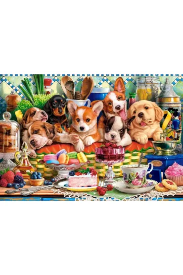 Puzzle 1000 el. Puppies Dessert Castorland