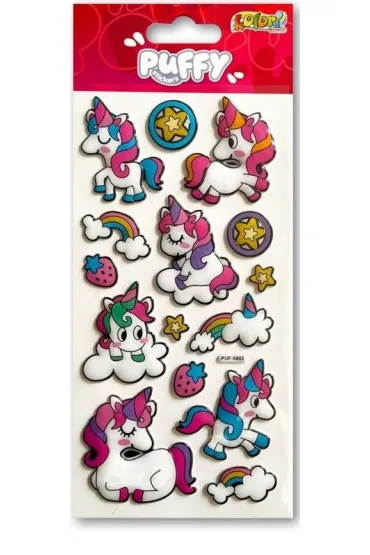 Penmate Naklejki puffy Unicorns