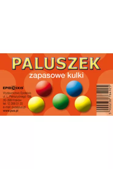 Paluszek. Zabawka edukacyjna. Kulki zapasowe