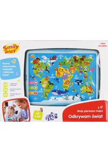 Zabawka edukacyjna Moja pierwsza mapa B/O 35x5x27 SMILY PLAY SP98303