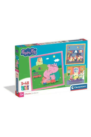Puzzle 3x48 Peppa Pig Clementoni