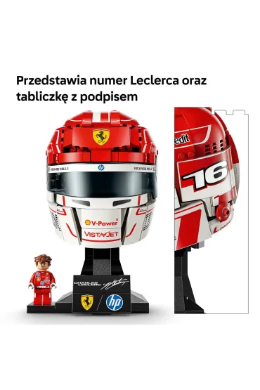 LEGO Editions Kask Charles Leclerc Scuderia Ferrari HP 43014