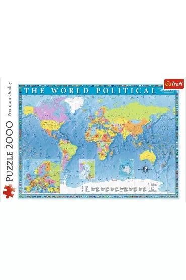 Puzzle 2000 el. Polityczna mapa wiata Trefl