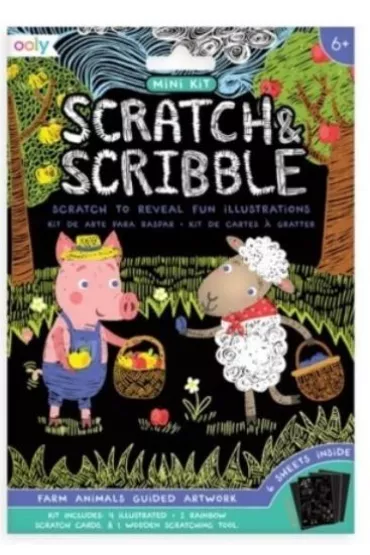 Kolorowe Baloniki Zdrapywanki Mini Scratch & Scribble Zwierz�ta