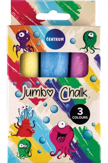 Centrum Kreda kolorowa Jumbo Unicorn 3 szt.