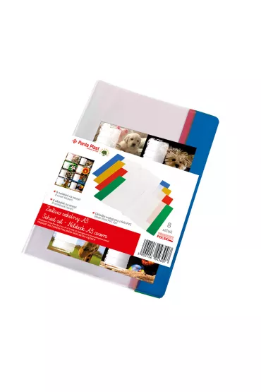 Panta Plast Ok�adka na zeszyt A5 PVC + naklejki 8 szt.