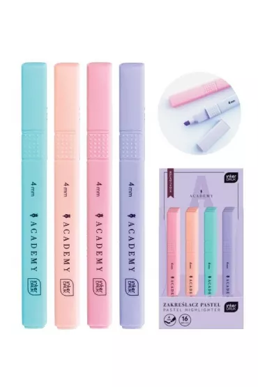 Interdruk Zakre�lacz Academy pastelowy 16 szt.