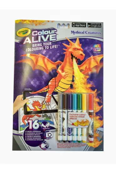 Colour Alive Ba�niowe stwory (ksi��ka + flamastry) *