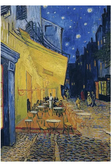 Puzzle 1000 el. Taras kawiarni w nocy Trefl