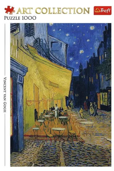 Puzzle 1000 el. Taras kawiarni w nocy Trefl