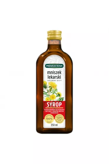 Premium Rosa Syrop z kwiatu mniszka lekarskiego - suplement diety 250 ml