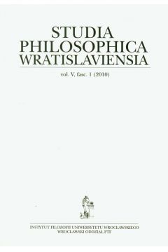 Studia Philosophica Wratislaviensia vol5 fasc1