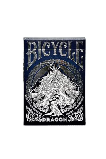 Bicycle Dragon, karty do gry, niebieskie