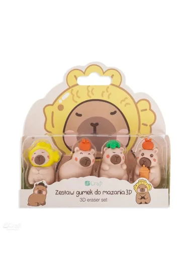 Dalprint Gumki do mazania 3D Kapibara 4 szt