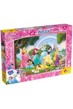 Puzzle dwustronne 24 el. Princess Plus Lisciani