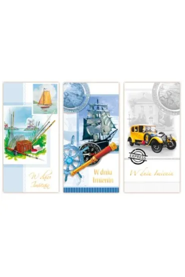 Merigraf Karnet DL Imieniny m�skie mix