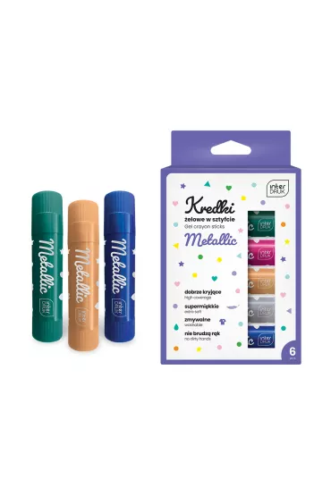 Interdruk Kredki �elowe w sztyfcie Metallic