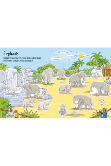 First Sticker Book Zoo wer. angielska - Sam Taplin