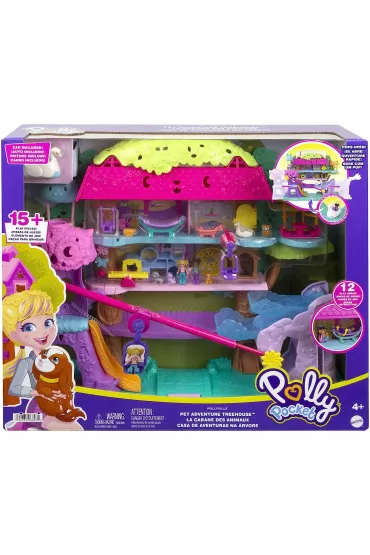 Polly Pocket Przygody zwierz�tek - Domek na drzewie Zestaw HHJ06 Mattel