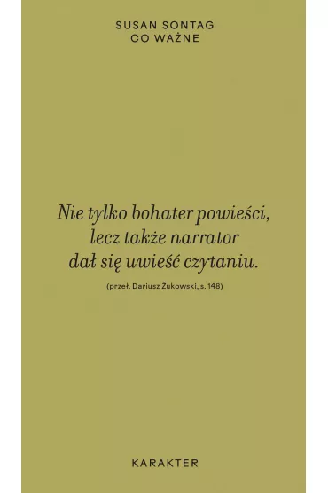 Co wa�ne - Susan Sontag