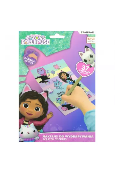 Zestaw kreatywny naklejki do wydrapywania Gabbys STARPAK 549170