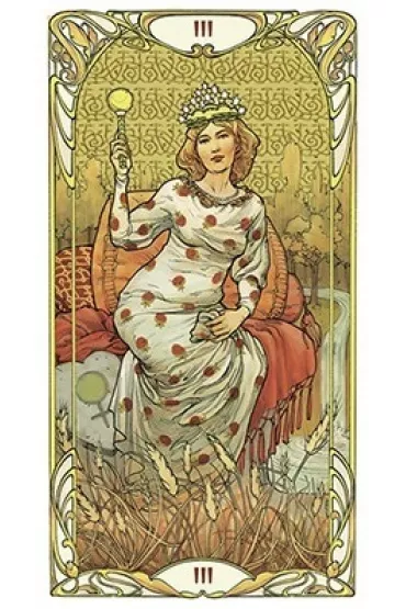 Golden Art Nouveau, karty do tarota - Giulia Massaglia