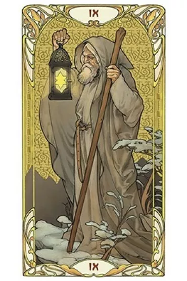 Golden Art Nouveau, karty do tarota - Giulia Massaglia