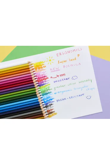 Faber-Castell Kredki Tr�jk�tne Ergonomics 4mm 12 kolor�w