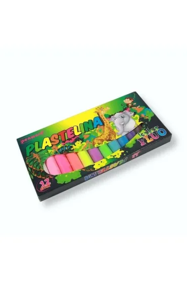 Penword Plastelina 12 kolor�w fluo