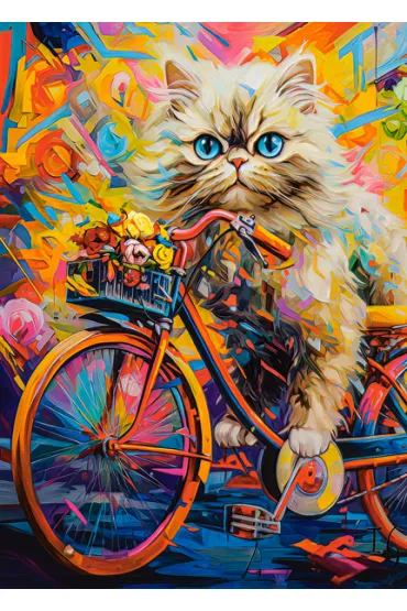 Puzzle 180 el. Kitten's Floral Ride Castorland