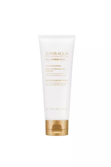 Missha Super Aqua Cell Renew Snail Cleansing Foam pianka myj�ca z ekstraktem ze �luzu �limaka 100 ml