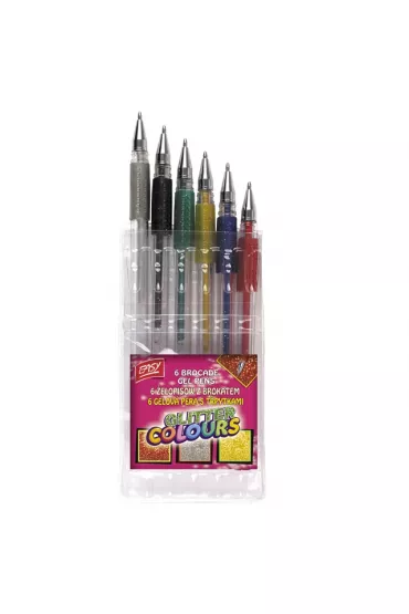 Easy Stationery �elopis brokatowy 6 szt.