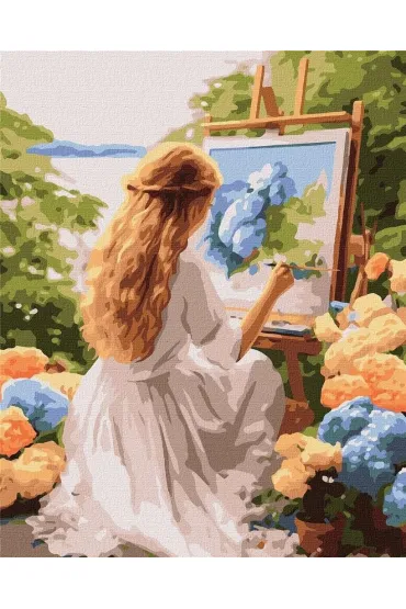 Ideyka Malowanie po numerach - Artystka 40x50cm